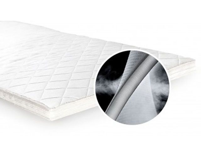 空气O床顶部的白色床垫的插图-unikbed卧室-goodhomesmagazine.com