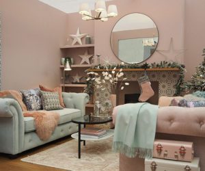 pastel living - colour trends from the ideal home show christmas roomsets - inspiration - goodhomesmagazine.com