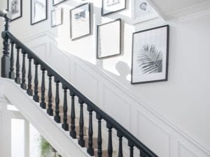 单色面板楼梯-如何改变你的楼梯-走廊- goodhomesmagazine.com