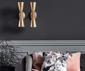 金色双壁灯——6种独特而时尚的使用壁灯的方法-灵感- goodhomesmagazine.com