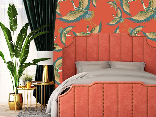 橙色装饰艺术-装饰艺术风格卧室的5个造型想法-卧室- goodhomesmagazine.com