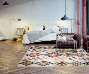 柏柏尔风格彩色地毯- 5巧妙和创造性的方式使用地毯-灵感- goodhomesmagazine.com