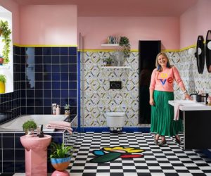 彩虹浴室-由Sophie Robinson -浴室- goodhomesmagazine.com设计的彩色浴室