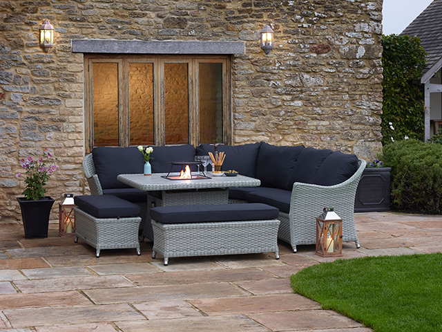 Squires Corner Suite with built-in fire pit