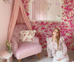 史黛丝·所罗门的粉色托儿所。照片:@staceysolomon在Instagram上